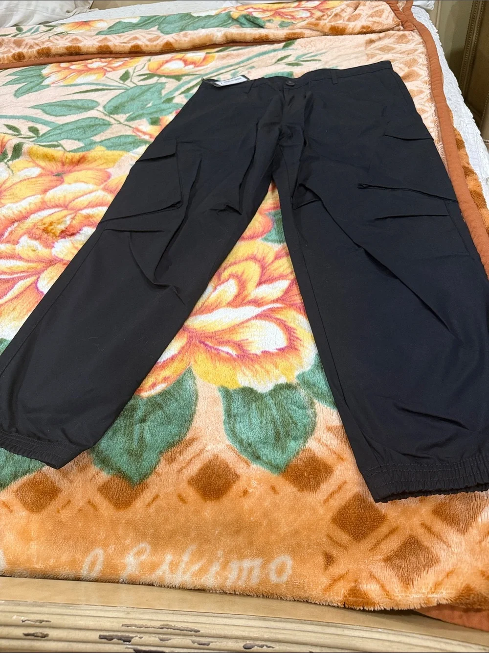 A/X Armani Exchange Black Men's Cargo Jogger Pants